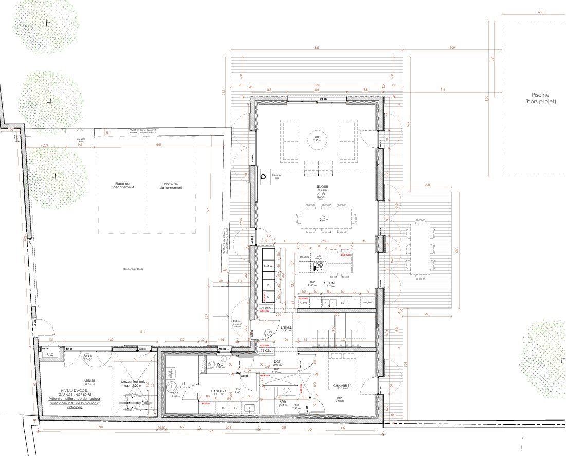 Plan du rez-de-chaussée