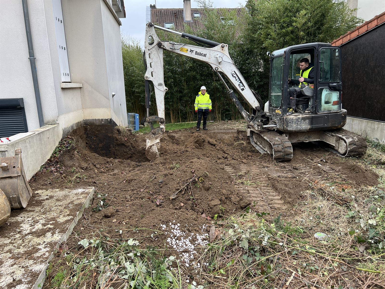 Terrassement, début du chantier