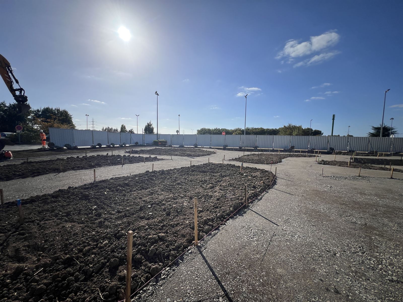 Terrassement, début du chantier