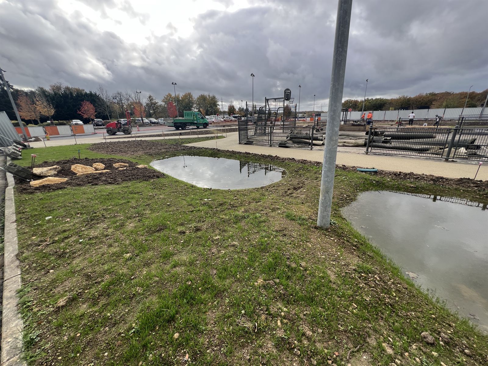 Noue paysagère et gestion des eaux