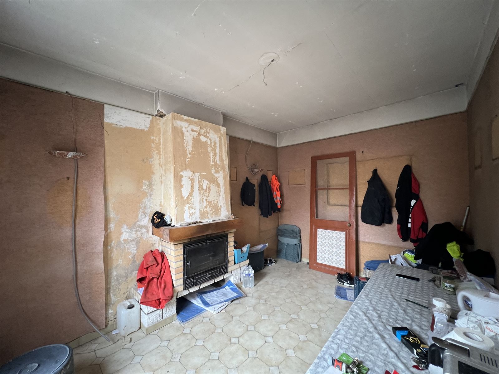 Intérieur pendant les travaux