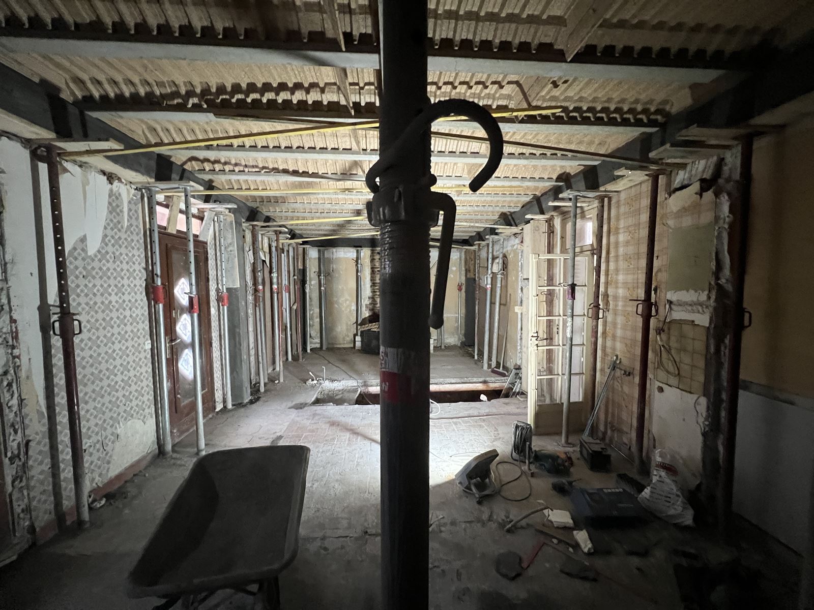 Intérieur pendant les travaux