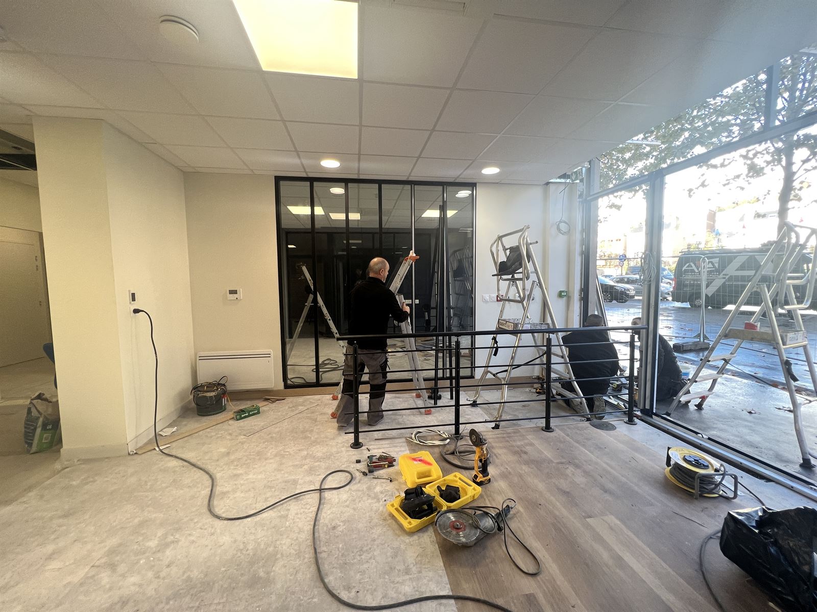 Chantier, aménagement de bureaux à Le Havre