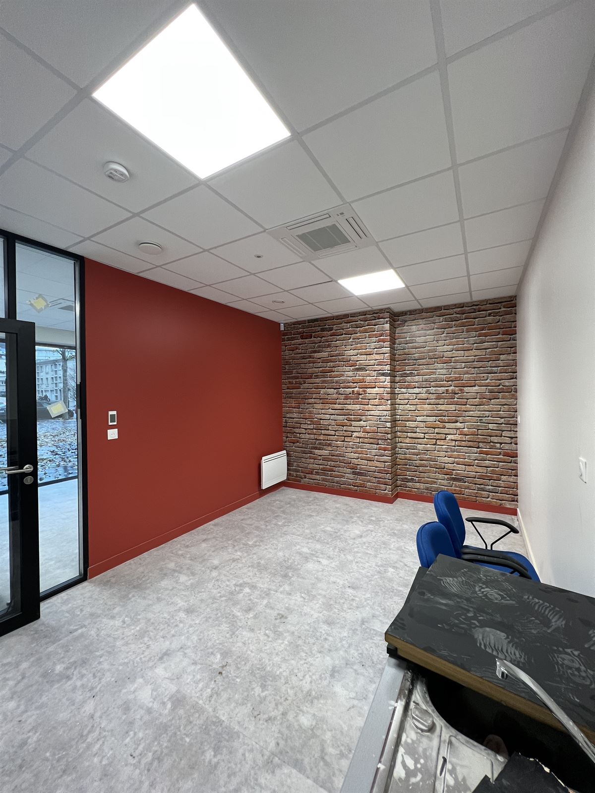 Bureaux rénovés à Le Havre, verrière