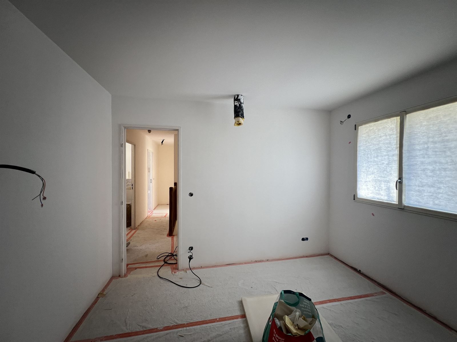 Pièce après plâtrerie