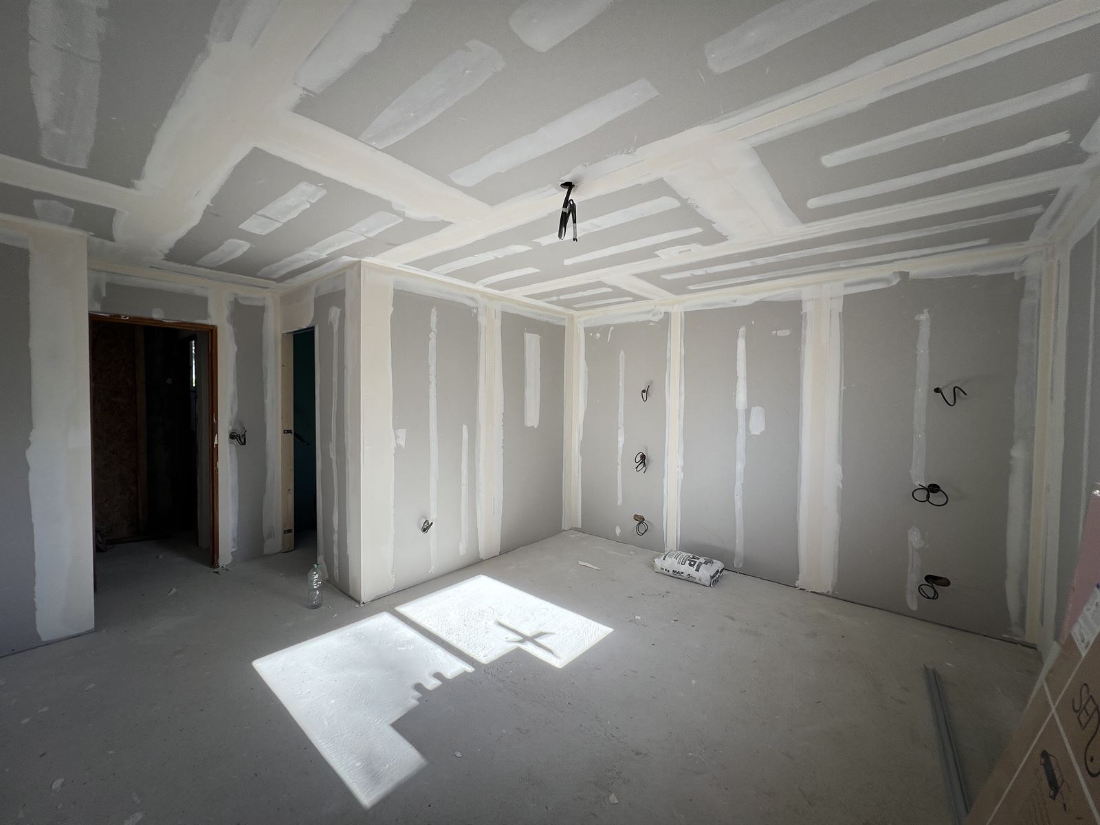 Chambre après plâtrerie