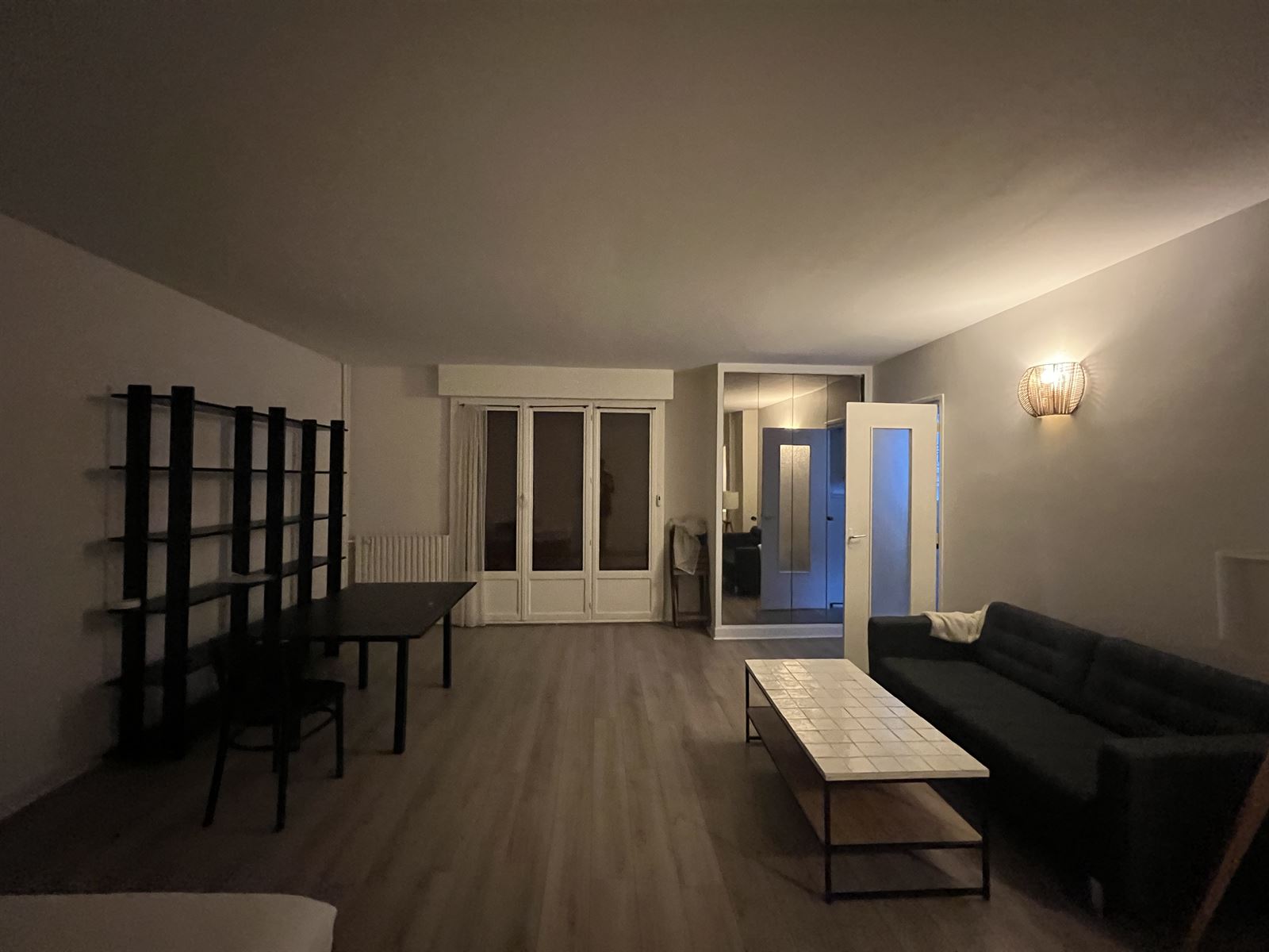 Séjour du studio rénové