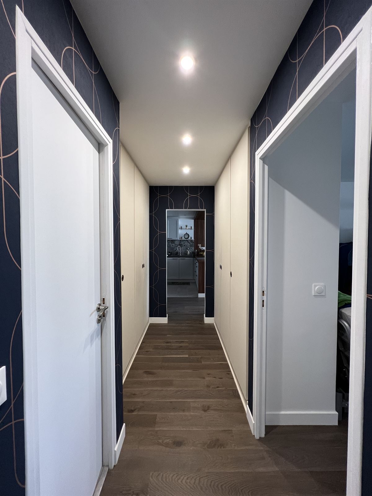 Appartement rénové à Nanterre, cuisine et verrière