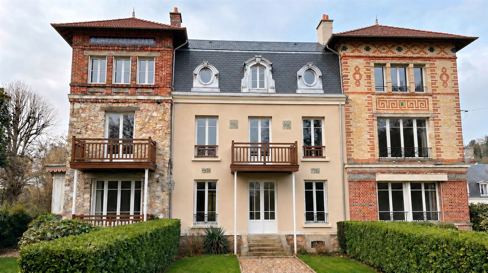 Vue extérieure de la villa, image de synthèse