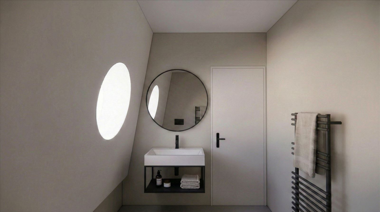 Maison 2, salle de bain, image de synthèse