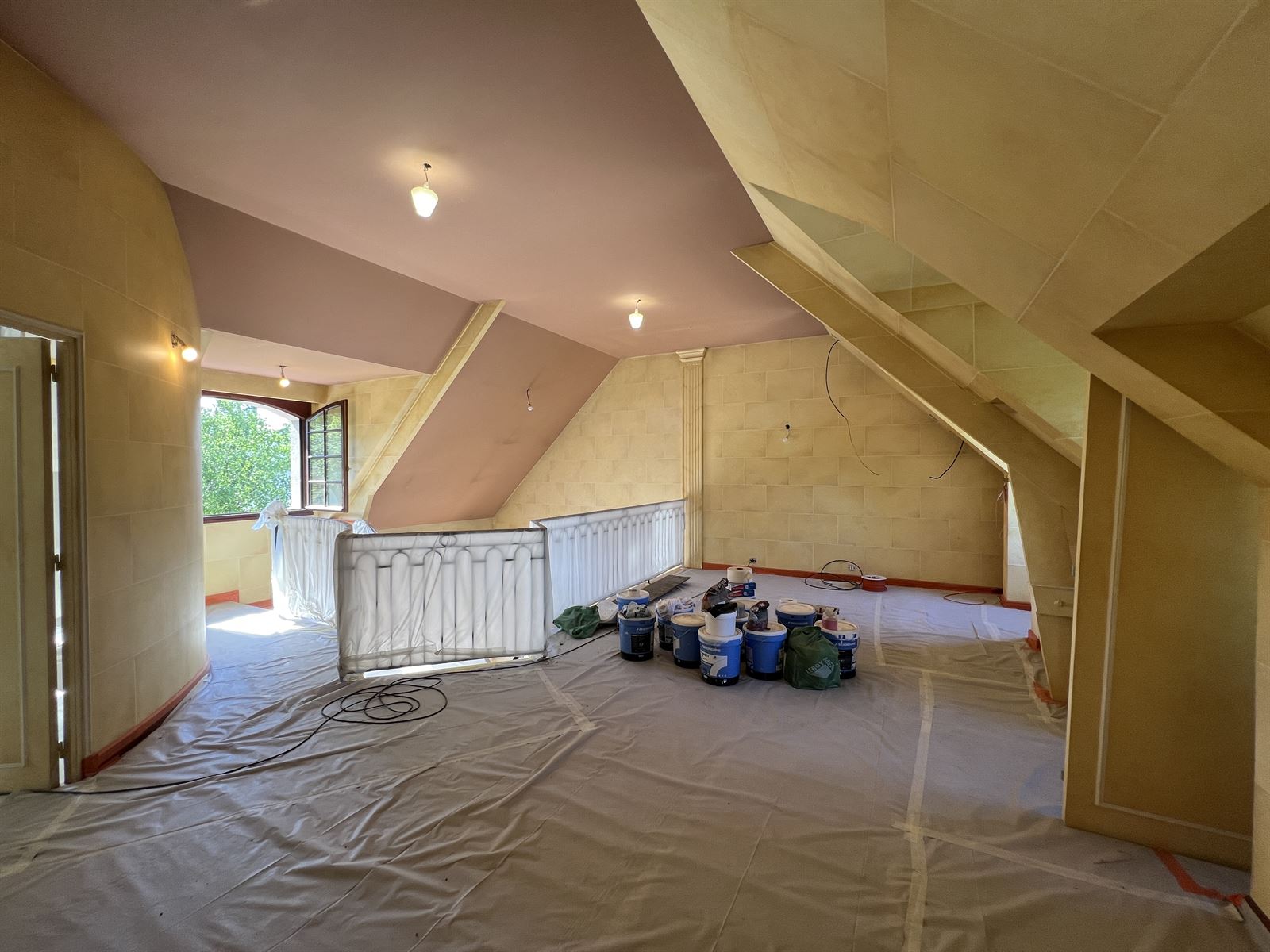 Combles en cours d'aménagement